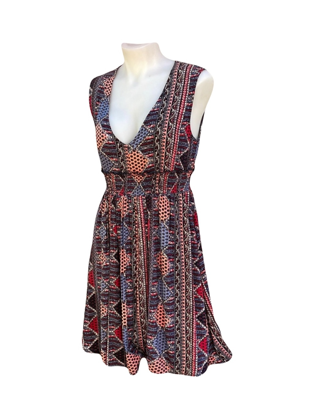 Roxy Keyhole Back  & V Neck Dress  S